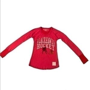 Blackhawks hockey short size XS